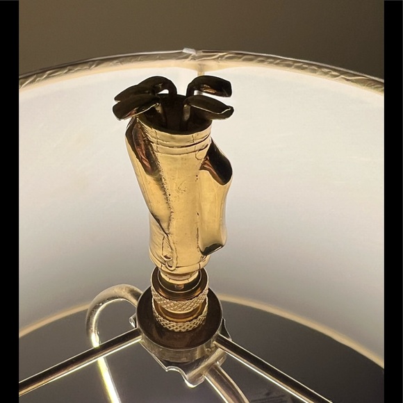 Brass Finial Golf Bag with Clubs - Picture 3 of 7